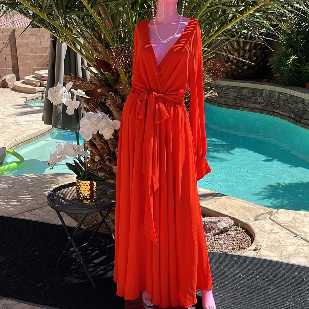 NWT Gorgeous Chiffon Maxi Dress